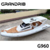 1-1-1 Grandrib G960 – 31ft Luxury Semi-Rigid Inflatable Boat, CE Certified High-Speed Sport Fiberglass Cabin RIB Boat for Sale