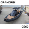 1-3-3 Grandrib G960 – 31ft Luxury Semi-Rigid Inflatable Boat, CE Certified High-Speed Sport Fiberglass Cabin RIB Boat for Sale