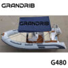Grandrib G480 Premium Luxury Tender Boats And Semi Rigid Folding Rib Boats for Sale