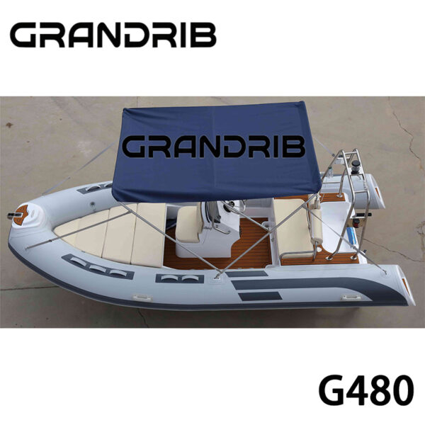 Grandrib G480 Premium Luxury Tender Boats And Semi Rigid Folding Rib Boats for Sale