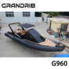 1-4-4 Grandrib G960 – 31ft Luxury Semi-Rigid Inflatable Boat, CE Certified High-Speed Sport Fiberglass Cabin RIB Boat for Sale