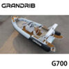 1-4-41 Grandrib G700 23ft Chinese Fiberglass Rigid-Hull Intelligent Inflatable Boat for Fishing & Entertainment