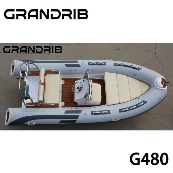 Grandrib G480 Premium Luxury Tender Boats And Semi Rigid Folding Rib Boats for Sale