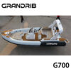1-5-51 Grandrib G700 23ft Chinese Fiberglass Rigid-Hull Intelligent Inflatable Boat for Fishing & Entertainment