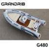 Grandrib G480 Premium Luxury Tender Boats And Semi Rigid Folding Rib Boats for Sale
