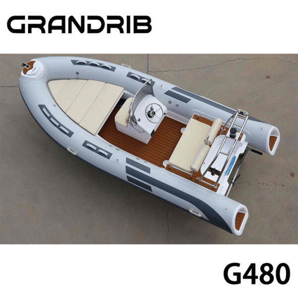 Grandrib G480 Premium Luxury Tender Boats And Semi Rigid Folding Rib Boats for Sale
