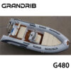 Grandrib G480 Premium Luxury Tender Boats And Semi Rigid Folding Rib Boats for Sale