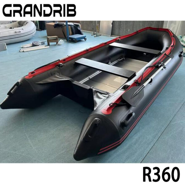 Grandrib R360 Accommodate 6 Persons Foldable Aluminum /Plywood /Air Deck Floor PVC Inflatable Boat