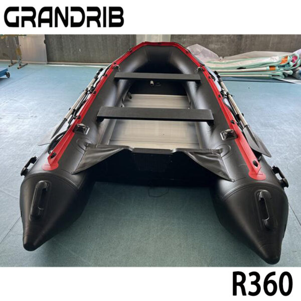 Grandrib R360 Accommodate 6 Persons Foldable Aluminum /Plywood /Air Deck Floor PVC Inflatable Boat