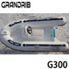 Grandrib G300 9.8ft Fiberglass Hull RIB Hypalon PVC Inflatable Tubes Sport Rigid Rib Fishing Boat