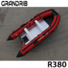 Grandrib R380 Hot Sale Luxury High Speed Fishing Boats Inflatable Hypalon PVC 3.8M Modern Design Outboard Boat