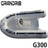 Grandrib G300 9.8ft Fiberglass Hull RIB Hypalon PVC Inflatable Tubes Sport Rigid Rib Fishing Boat