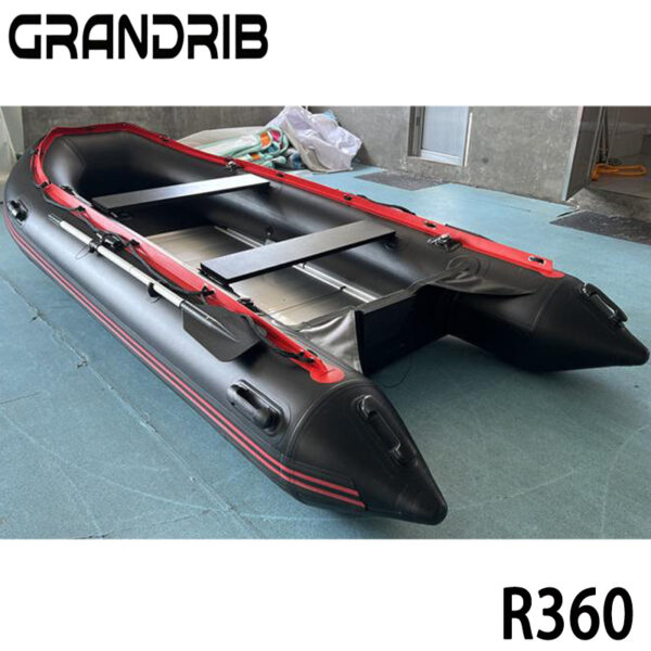 Grandrib R360 Accommodate 6 Persons Foldable Aluminum /Plywood /Air Deck Floor PVC Inflatable Boat
