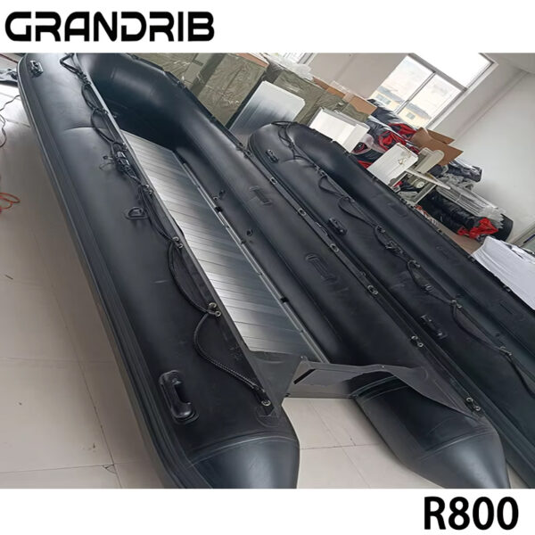 Grandrib R800 Factory wholesale customized quality inflatable boats for fishing, rescue, transportation, and entertainment activities.
