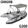 Grandrib G300 9.8ft Fiberglass Hull RIB Hypalon PVC Inflatable Tubes Sport Rigid Rib Fishing Boat