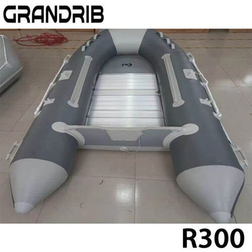 Grandrib R300 Rubber Boat 9.9FT Fishing Pontoon Boats PVC Hypalon Rescue Inflatable Boat Manufacturers