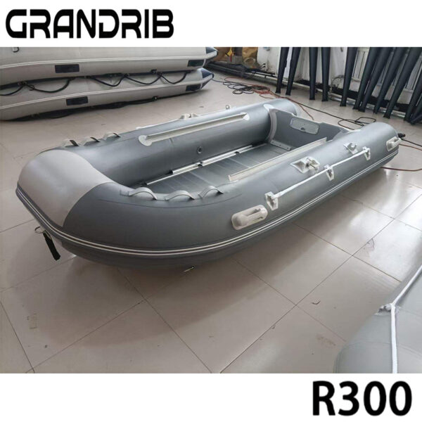 Grandrib R300 Rubber Boat 9.9FT Fishing Pontoon Boats PVC Hypalon Rescue Inflatable Boat Manufacturers