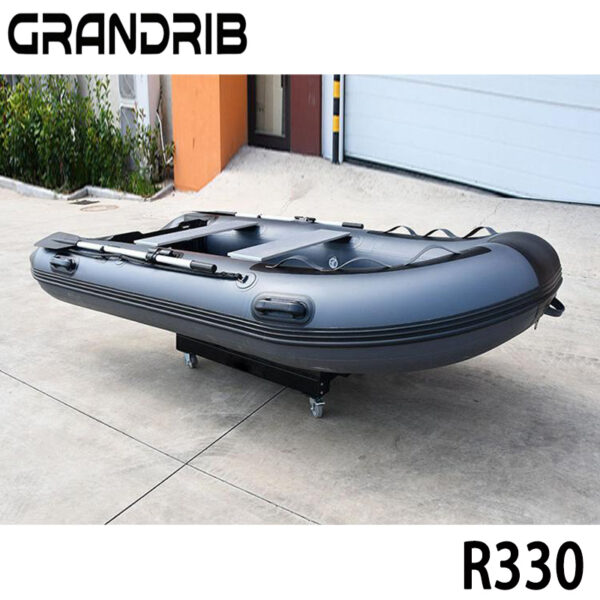 Grandrib R330 11ft Inflatable Dinghy Boat for Adults Includes Paddles Rib Boat for Scuba Diving Kayak Raft Drifting Sports Rowing Boat